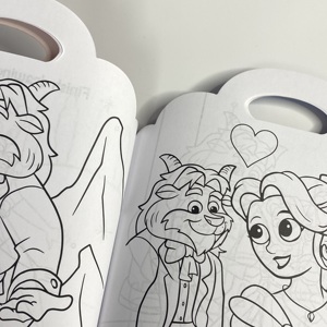 9*14cm venta al por mayor impresión personalizada libro de pegatinas de tapa blanda niños libro para colorear belleza <span class=keywords><strong>bestia</strong></span> - Product Image 5