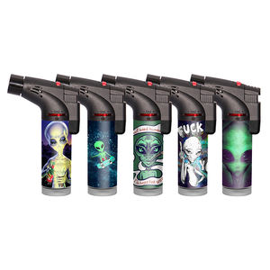 Nouveau Offre Spéciale Logos personnalisés fumée BBQpuissant rechargeable quatre flammes briquet torche oblique pour en vrac - Product Image 6