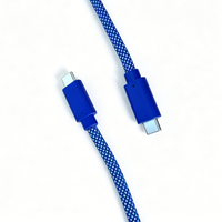 Cable Trenzado USB-C a USB-C, Cable de Carga Rápida PD Tipo-C para Teléfono, Laptop y Tablet