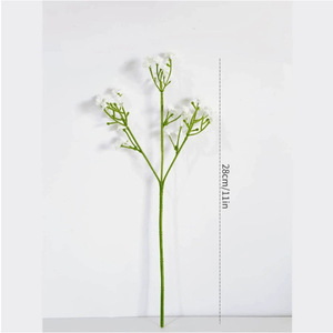 Flor Artificial de Baby's Breath Blanca, Tallo Único de Plástico, Decoración para el Hogar, Accesorio para Bodas - Product Image 5