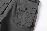 Celana Cargo Bermuda Jogger Ukuran Besar BAWANGCHENG, Anti Air, Katun Spandex, Bernapas, Enam Kantong, Pewarnaan Khusus