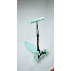 Children's Scooter Three Wheeled Adjustable Height With Flashing Wheels For 2-8 Years Old Kids Blue Color - Product Image 2