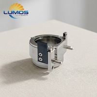 Ensemble de lentilles doubles 1064 nm avec revêtement AR D37 F100 et support, transmission de 99,9 % pour têtes Precitec Procutter 2.0 8000W-30000W