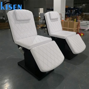 KISEN Professional Modern Luxurious 3 Motors Adjustable Salon Shop Spa Treatment Electric Massage Facial Cosmetic Beauty <b>Bed</b> - Product Image 4