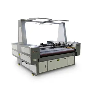 Laser de co2 com câmera ccd, alta velocidade, 1600*1000mm, 150w, laser co2, para tecido, couro têxtil, ccd, máquina de corte a laser