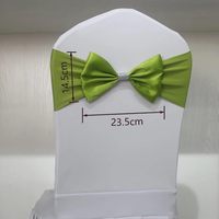 Housses de chaise en spandex élastique avec nœud pour mariages, fêtes et événements hôteliers – Vert Élégant