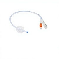 Cathéter de Foley en silicone à double ballonnet manuel, certifié CE Classe I, 14-18FR, 40CM, pour chirurgie urologique