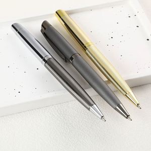 Nouveau stylo à bille et à encre gel de luxe pour hôtel d'affaires, cadeau VIP, en acier inoxydable, avec logo personnalisé - Product Image 4