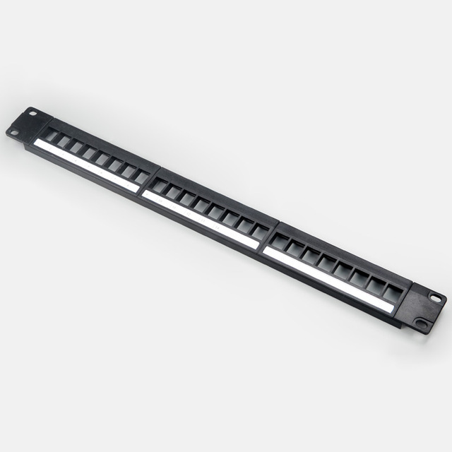 24 Ports CAT5E CAT6 UTP Network 19 Inch Blank Patch Panel VoIP Empty Frame Unshielded Distribution Frame