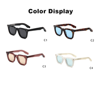 Lunettes de soleil vintage en acétate écaille de tortue, verres colorés polarisés, monture classique, pour homme et femme, idéales pour les voyages en plein air et la plage