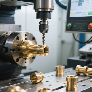Tour de <span class=keywords><strong>voiture</strong></span> CNC personnalisé Usinage de pièces de précision en laiton et en cuivre non standard y compris vis Système de mesure en pouces - Product Image 1