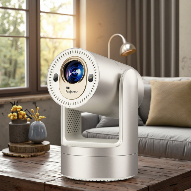 JUNUO J3 Projector Android11 Version Built in Battery Family Cinema Projector His352 Chipset Android Outdoor Portable Projector