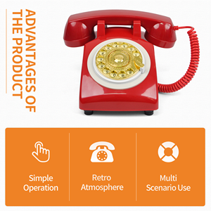 <span class=keywords><strong>Livre</strong></span> d'or personnalisé téléphone Antique téléphone populaire fête mariage fournitures message vocal <span class=keywords><strong>livre</strong></span> cadran rotatif rétro téléphone <span class=keywords><strong>Audio</strong></span> - Product Image 2