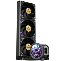 Refroidisseur liquide pour processeur d'ordinateur LX800 PRO ARGB avec ventilateur de refroidissement à roulement fluide 3200 RPM 115.32CFM