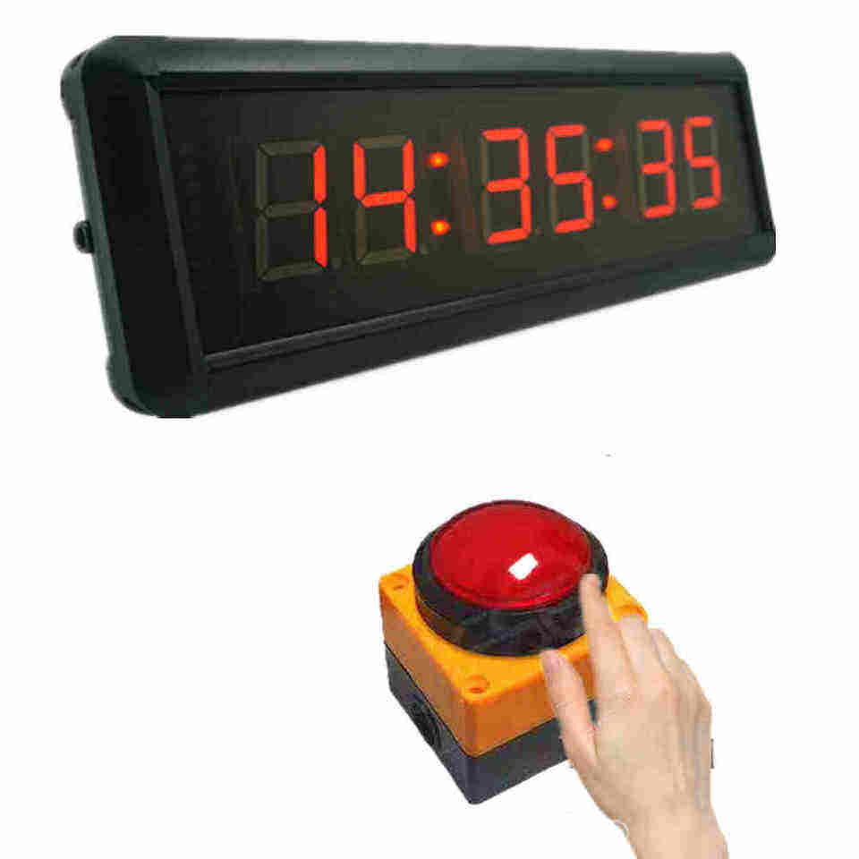 Mini LED Countdown Stoppuhr Reset-Taste Fernbedienung Sport-Timer