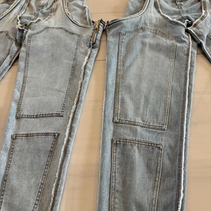 Jeans Elásticos de Moda para Mujer con Cierre y Diseño Irregular Calado - Product Image 6