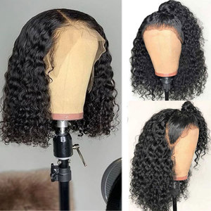Perruque <span class=keywords><strong>Bob</strong></span> péruvienne naturelle, cheveux lisses, Lace Front Closure, 8 pouces, livraison gratuite - Product Image 5