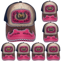 Gorra de Béisbol Unisex con Logo 3D de Metal Estilo Occidental, Gorra de Malla de Mezclilla y Lona Informal y Moderna para Pesca, Playa y Actividades al Aire Libre