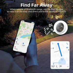 Localizador GPS Inteligente Certificado por MFi, Rastreador de Mascotas Antipérdida, Mini Buscador de Llaves para Cartera, Bolso, Tarjeta, Funciona con <span class=keywords><strong>Apple</strong></span> Find My Device - Product Image 3