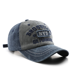Cappellino da Baseball in poliestere regolabile Unisex all'ingrosso con Logo ricamato personalizzato a 6 pannelli cappelli da Baseball - Product Image 6