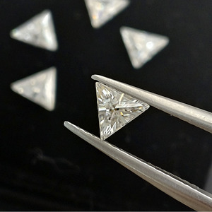 Moissanite synthétique de couleur blanche DE, taille triangle, créée en laboratoire, pierre non montée pour la fabrication de bijoux - Product Image 6
