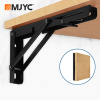 Support de rangement pliable avec support triangulaire en acier inoxydable pour bureau mural