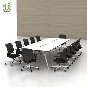 Iultra lớn 8 người thiết kế hiện đại Bàn hội nghị tròn MDF chất liệu bàn họp cho các nhóm hợp tác trường học tại nhà - Product Image 5