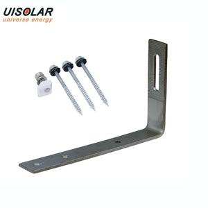 UISOLAR Crochets de fixation pour <span class=keywords><strong>panneaux</strong></span> solaires en acier inoxydable de haute qualité pour toitures en tuiles, crochets solaires pour toitures en tuiles d'asphalte - Product Image 1