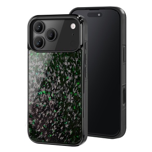 Popüler yüksek güçlü gerçek dövme mavi kırmızı karbon <span class=keywords><strong>Fiber</strong></span> telefon iPhone için kılıf 12 Mini 13 14 Pro 15 16 17 Pro Max hediye kutusu ile - Product Image 5