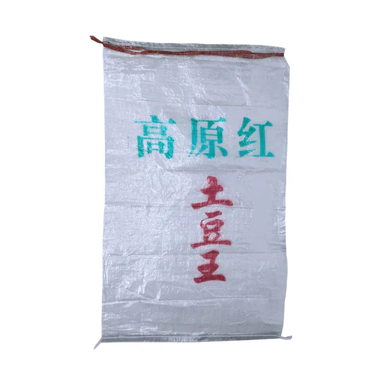 china Supplier Transparent pp woven bag has drawstring used to contain footwear and clothing in semi-finished products stitch