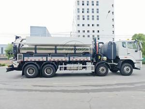 Camion HOWO Vactor avec réservoir en acier inoxydable, pompe HPP, aspiration par jet, commande à distance, camion d'aspiration pour le nettoyage des égouts |   jet-vac |   jetting | jet de lavage des égouts - Product Image 3