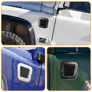 Auto-Ersatzteile Aluminium-Tuning Luftauslass Seitenlüftung Links und Rechts für Alten Land Rover Defender Autotür-Seitenlüftungsgitter - Product Image 6