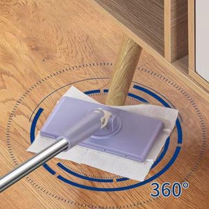 Automatic Clamping Eco-Friendly Quick <b>Dry</b> Sliding Wringing Plastic Pedal High Durability Fast Absorption Floor Cleaning <b>Mop</b> - Product Image 5