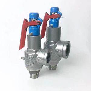 Válvula de seguridad Liangyi DN20 PN16 con presión ajustable para tanques de gas y calderas, conexión en ángulo recto - Product Image 1