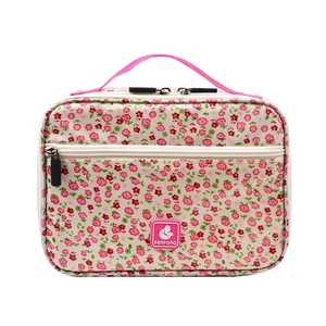 2026 Sedex Bsci Spring Letter Pattern Cotton Zipper Fashion Foldable Makeup Bag for <b>Women</b> <b>Large</b> Capacity Travel Cosmetic Pouch - Product Image 5