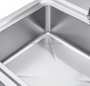 Lavello Monoblocco in Acciaio Inox 304 con Supporto e Rubinetto per Cucine Commerciali e Ristoranti - Product Image 2