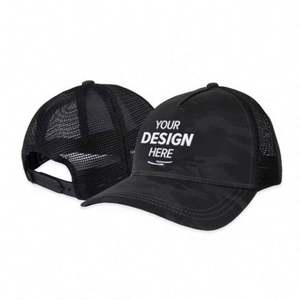 Casquette Trucker en Maille 6 Panneaux 100% Coton Personnalisée en Usine, Haute Qualité, Protection Solaire, Style Hip Hop pour Usage Décontracté en Extérieur, Faible MOQ, Pas Cher - Product Image 3