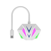 Carte réseau Ethernet filaire USB-C vers 10/100/1000 Mbps RGB pour ordinateur portable, externe, sans pilote, en stock