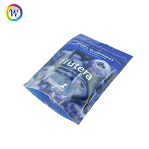 Sacs refermables en mylar à fond plat, personnalisés, brillants, résistants à l'humidité, pour en-cas, fruits secs, noix, petit MOQ - Product Image 3