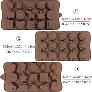 Bộ khuôn làm sôcôla silicon mẫu miễn phí, máy làm khuôn hình thú, khuôn làm kẹo hình trái tim, khay làm đá silicon - Product Image 2