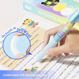 Stylo Gel Rétractable Effaçable Little Genius à Perles – Tendance Instagram, Design Élégant, Anti-Stress pour Étudiants - Product Image 5