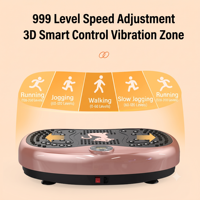 Plateforme vibrante d'exercice, machine de fitness à vibrations corporelles complètes, planche vibrante pour entraînement complet du corps à domicile