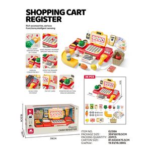 <span class=keywords><strong>Caisse</strong></span> <span class=keywords><strong>enregistreuse</strong></span> pour enfants améliorée, jouets, guide vocal, scanner, reconnaissance intelligente des achats et autres modes - Product Image 4
