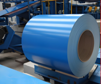 Bobine d'acier prélaqué PPGL en gros, bobine d'acier Galvalume prépeinte 0,2-1,0 mm, rouleau revêtu de zinc-alume avec service de pliage de précision pour bardage