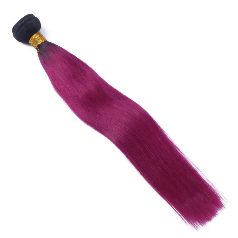 NBL Hair Ombre Purple Brazilian Hair Weaving Bundles Ombre Colorful Virgin Purple Human Hair Bundles Extensions