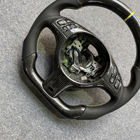Volant sport en fibre de carbone CCExcellent avec garniture pour BMW E46 M3 avec cuir perforé, couleur et forme personnalisées