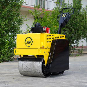3 t neue rollmaschine laufend hinter doppeltrommel vibrator straßenroller aus china moderne rollmaschine für straße mini-verdichter straßenroller preis - Product Image 5