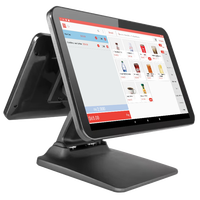 Sistem POS Kasir Layar 15.6 Inch Full HD1080P Grosir, Mesin Kasir dengan Printer Thermal BT/WiFi, Pemindai 2D, Sistem Operasi Android/Windows