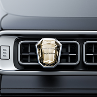 Diffuseur de parfum pour voiture à clipser sur grille d'aération, design cristal de luxe, rechargeable, pour huiles essentielles