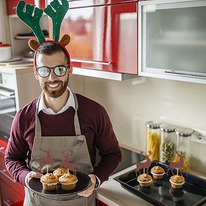 Decoración Navideña de Bosque Invernal, Juego de Adornos para Cupcakes con Temática de Reno para Repostería Festiva y Decoración de Pasteles, Ideal para Año Nuevo - Product Image 3